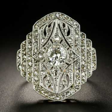 Edwardian .70 Carat Center Diamond Dinner Ring