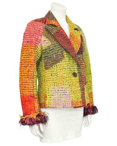 Christian Lacroix Orange, Green & Purple Tweed Jac