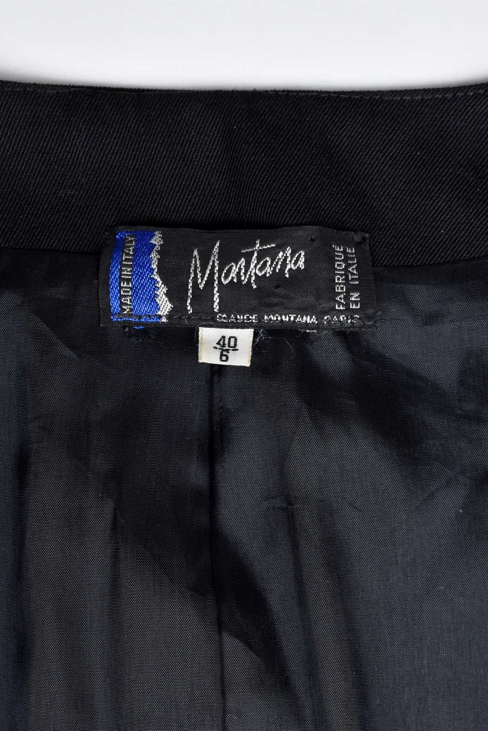 Black Tergal Tuxedo Jacket by Claude Montana Circ… - image 3