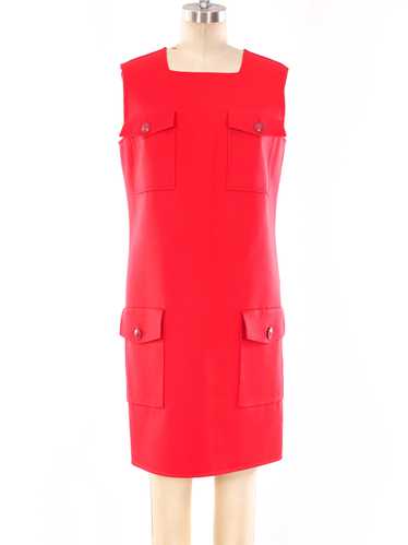 Gianni Versace Red Utility Dress