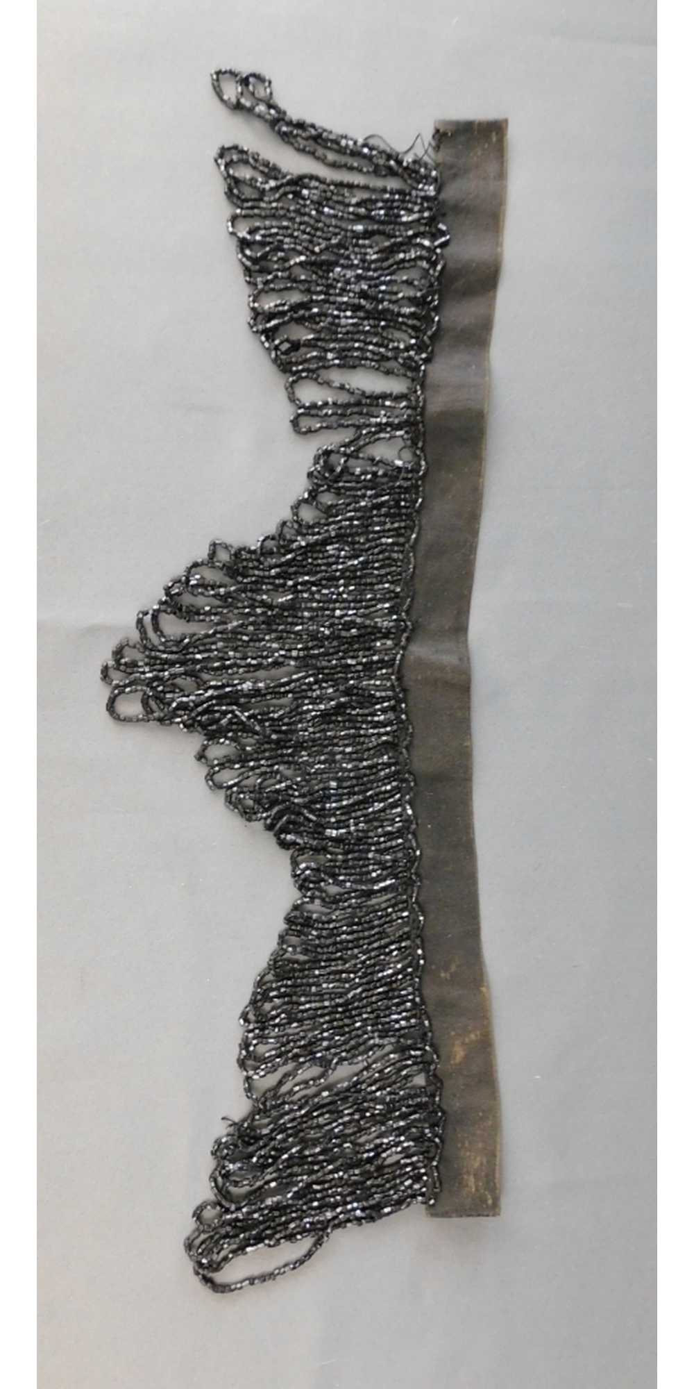 Antique Beaded Victorian Dress Trim, 17 inch section,… Gem