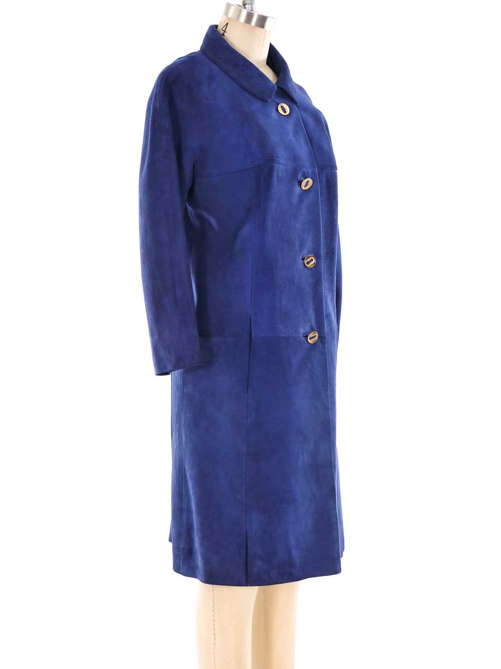Loewe Blue Suede Jacket - image 3