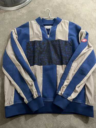 Cav Empt STRIPE HALF ZIP PULLOVER - Navy - image 1