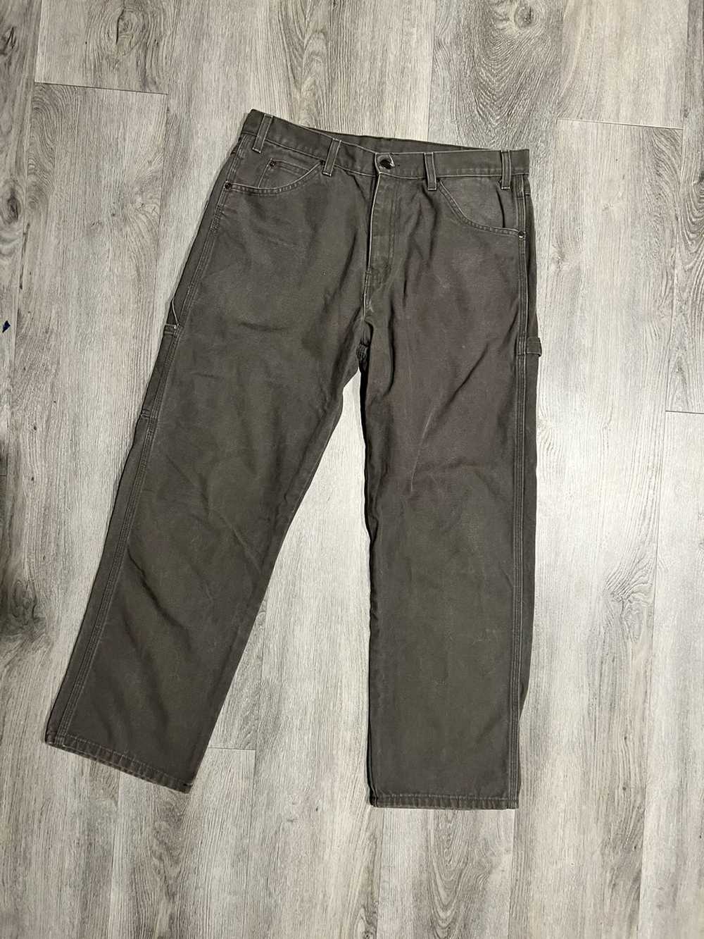 Dickies Vintage olive green dickies carpenter pan… - image 1