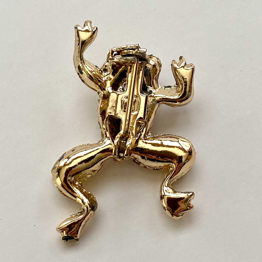 1960s Jumping Frog Brooch - image 3
