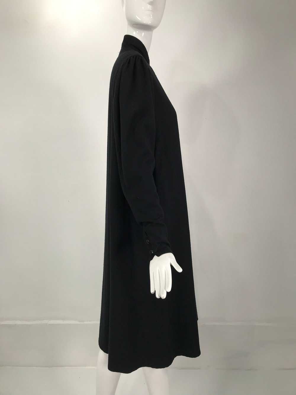 Kenzo Double Face Black Wool Cheongsam Style Coat… - image 10