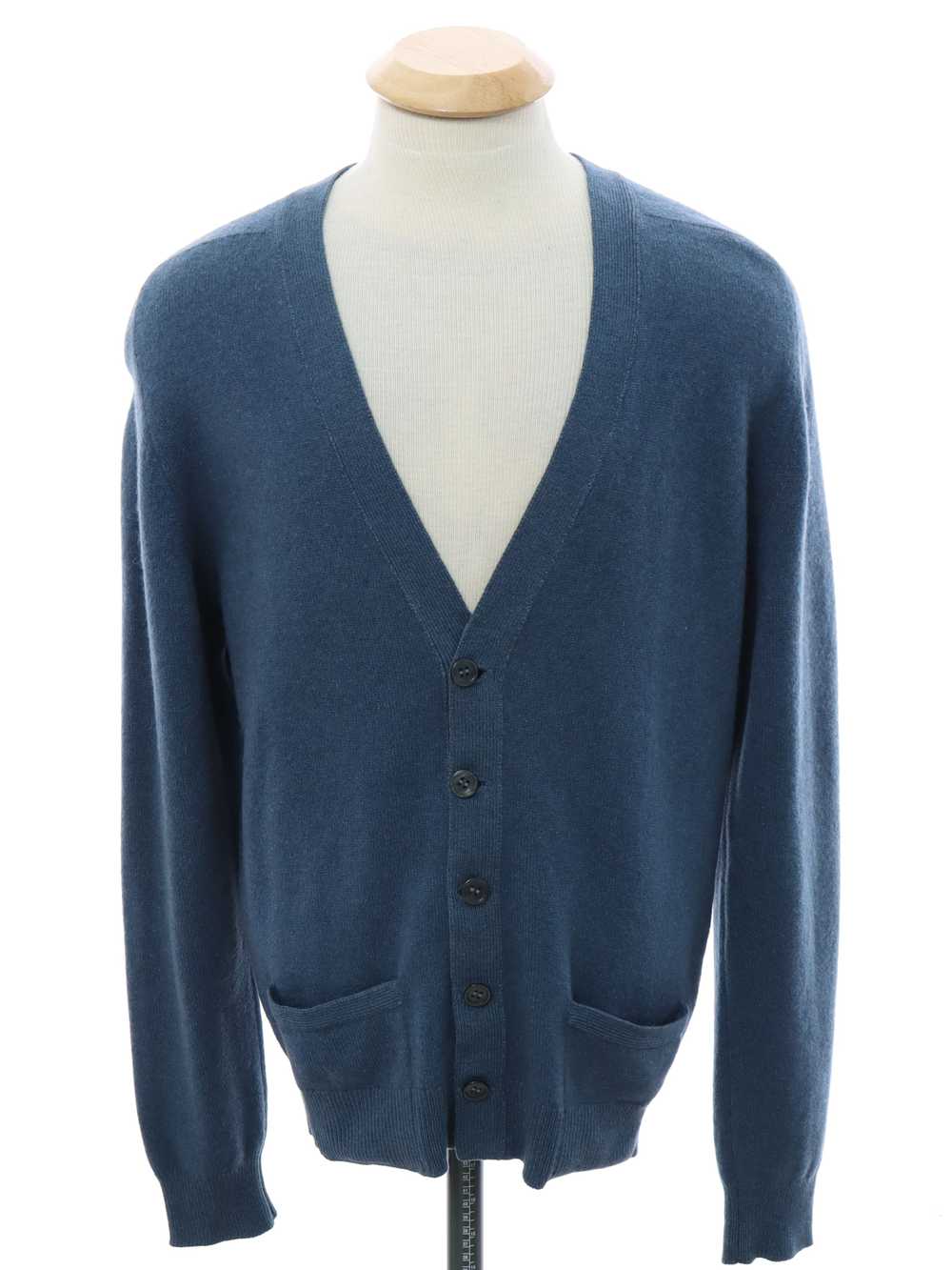 1950's Pringle Mens Scottish Cashmere Cardigan Sweater - Gem