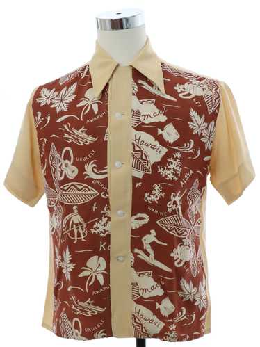 1930's Coopers Sport Shirt Mens Custom Made Hawaii