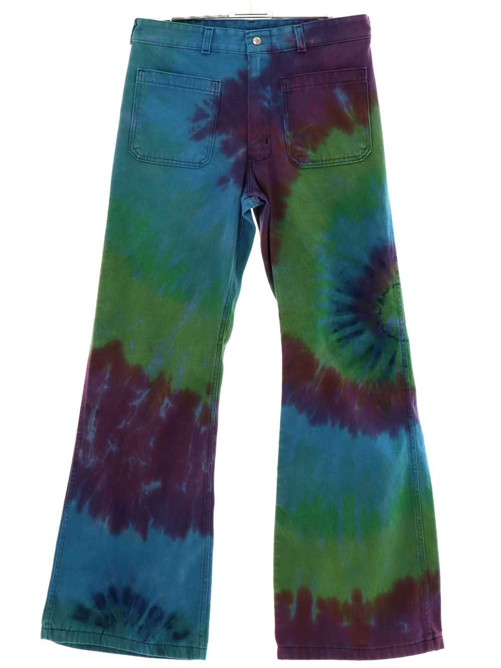 1970's Seafarer Unisex Tie Dye Navy Issue Bellbot… - image 1