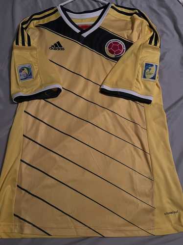 Adidas 2014 - 2015 Colombia Home Yellow Soccer Jer