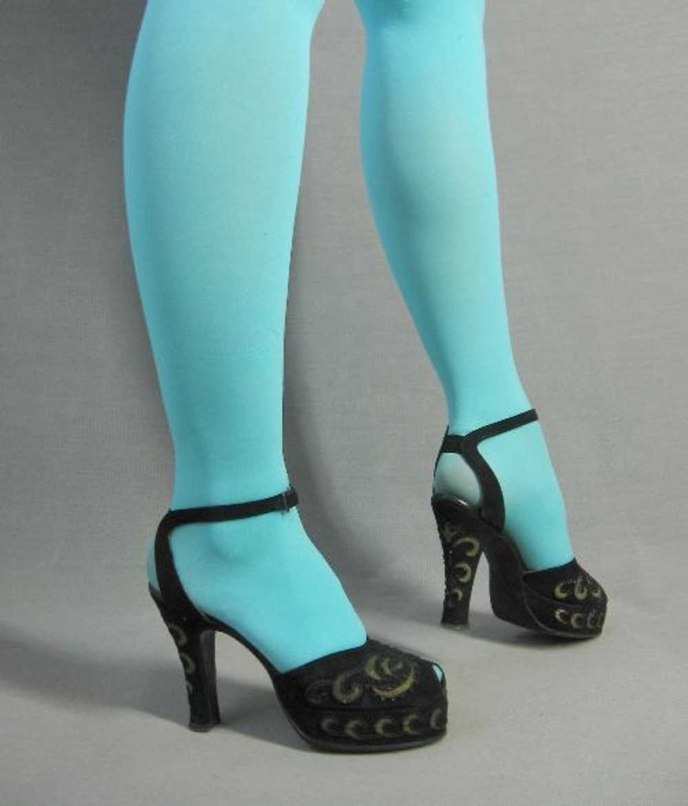 40s Women's Platforms Heels by Ansonia Vintage Pe… - image 3