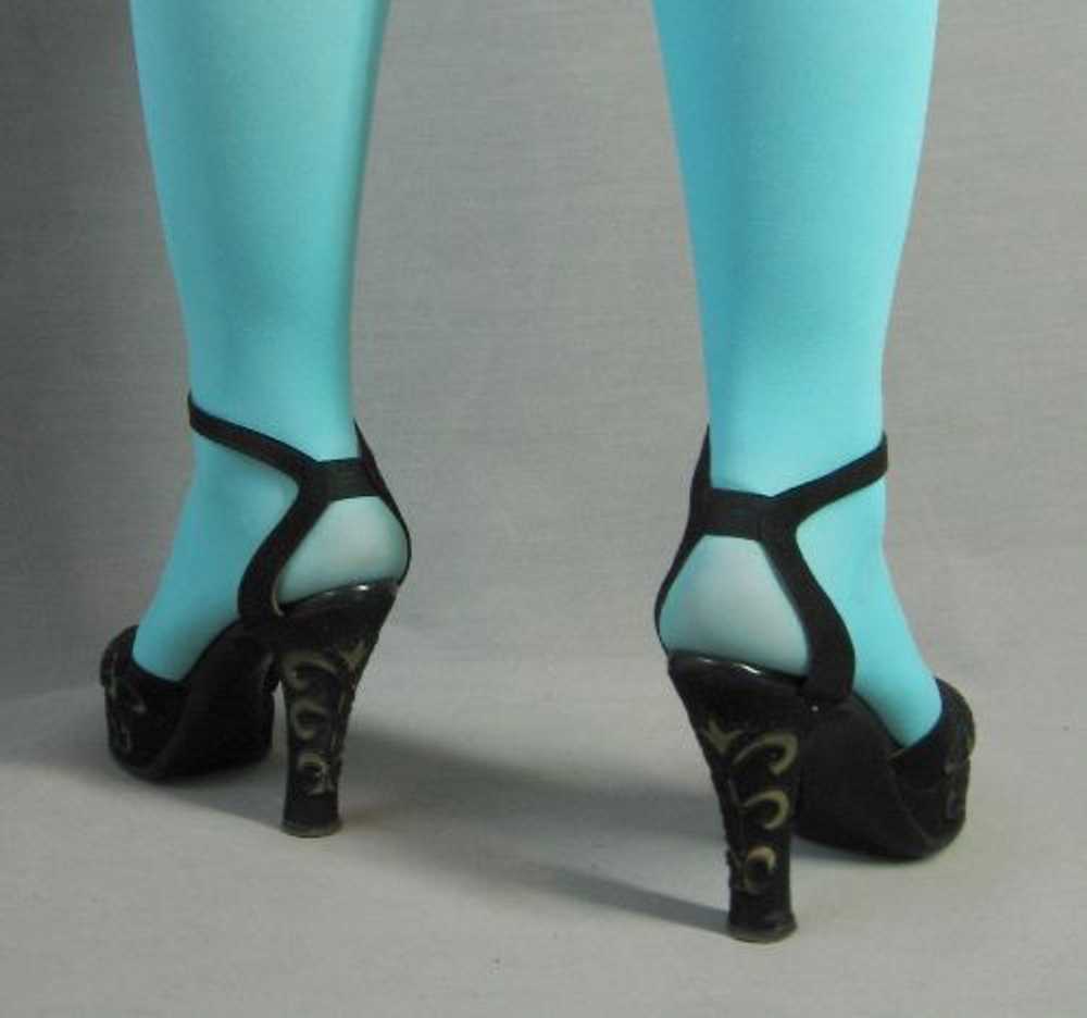 40s Women's Platforms Heels by Ansonia Vintage Pe… - image 6