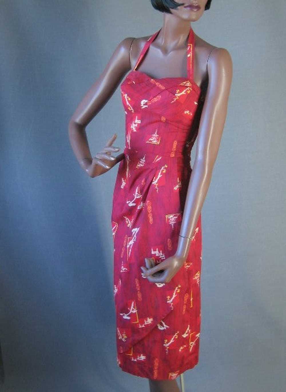 50s Women's Sarong Dress by Hoaloha Vintage Hawai… - image 2
