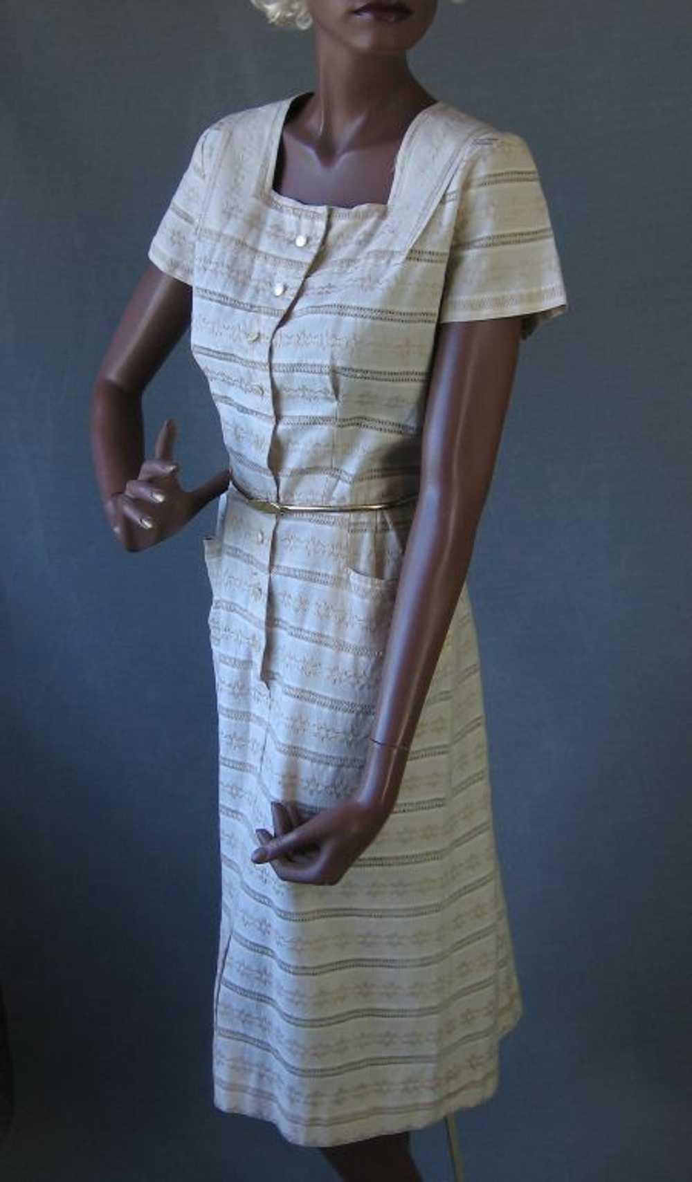 Women's 50s Dress by Wildman Peekaboo Embroidered… - image 6
