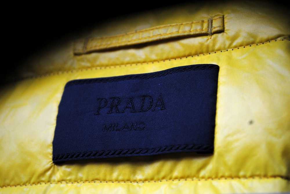 Prada Eggshell Goose Down Quilted Puffer Shoulder… - image 9