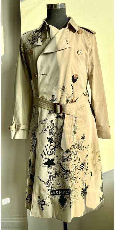 Burberry Burberry Sketch Print Trench Coat