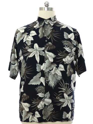 1990's Izod Mens Izod Rayon Hawaiian Shirt
