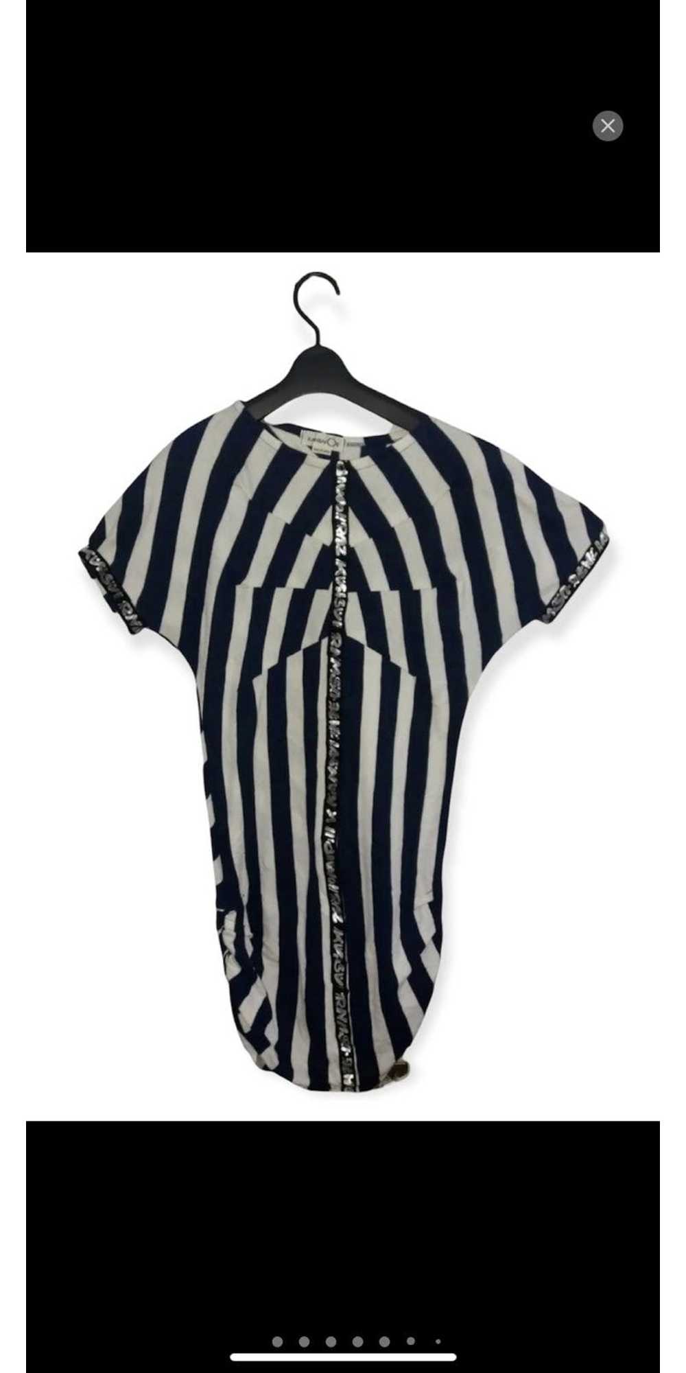 Kansai Yamamoto KANSAI YAMAMOTO ZEBRA MID DRESS - image 1