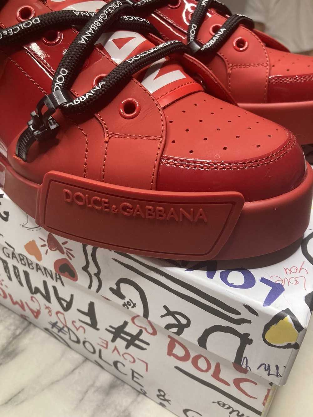 Dolce & Gabbana Dolce & Gabana Red low top sneake… - image 6