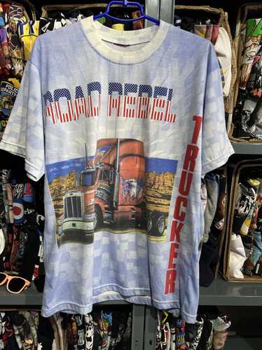 Art × Vintage vintage usa road rebel trucker t shi