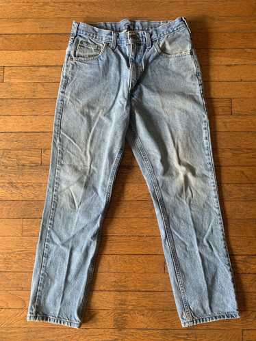 Carhartt Carhartt Patched Repaired Denim Blue Jea… - image 1