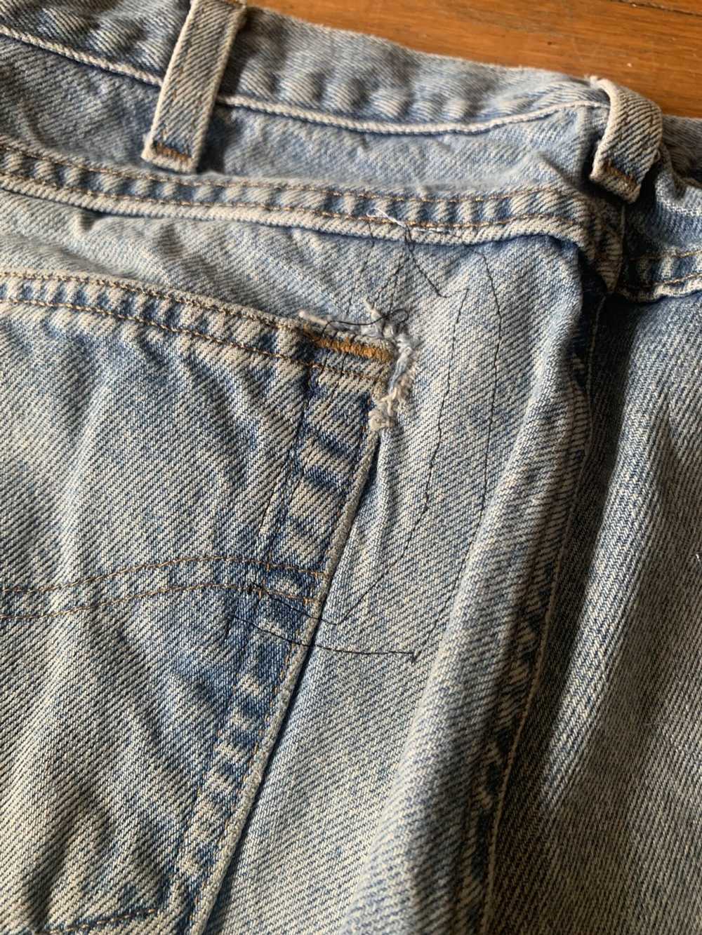Carhartt Carhartt Patched Repaired Denim Blue Jea… - image 5