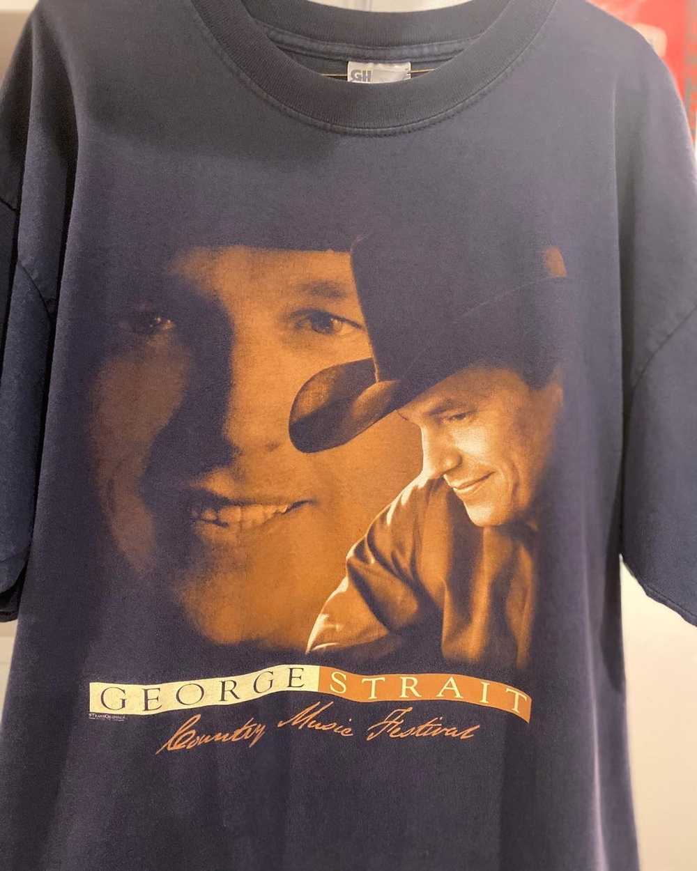 Band Tees × Vintage 1999 George strait country mu… - image 2