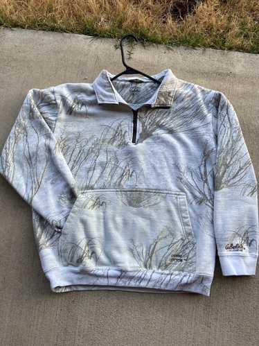 Camo Winter brush camo quarter zip Cabela’s sweats