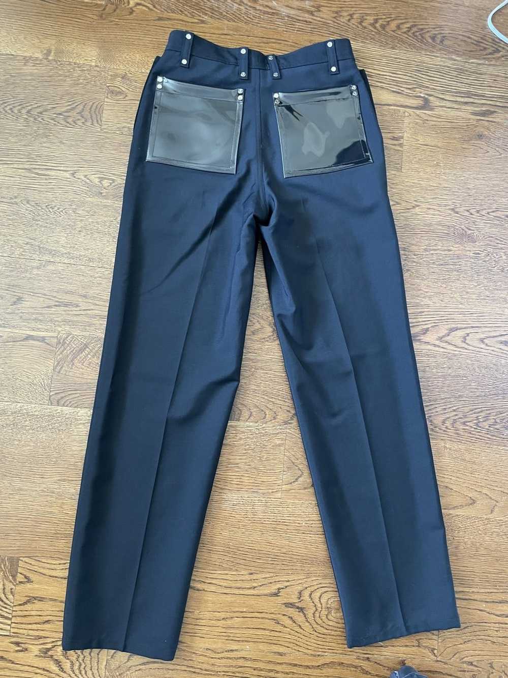 Burberry Burberry black trousers IT size 44 vinyl… - image 3