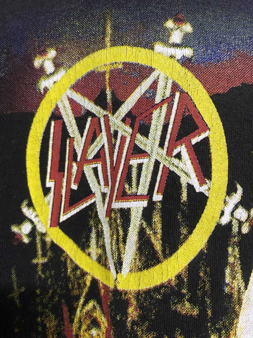 Band Tees × Slayer × Vintage Vintage Slayer Band … - image 3