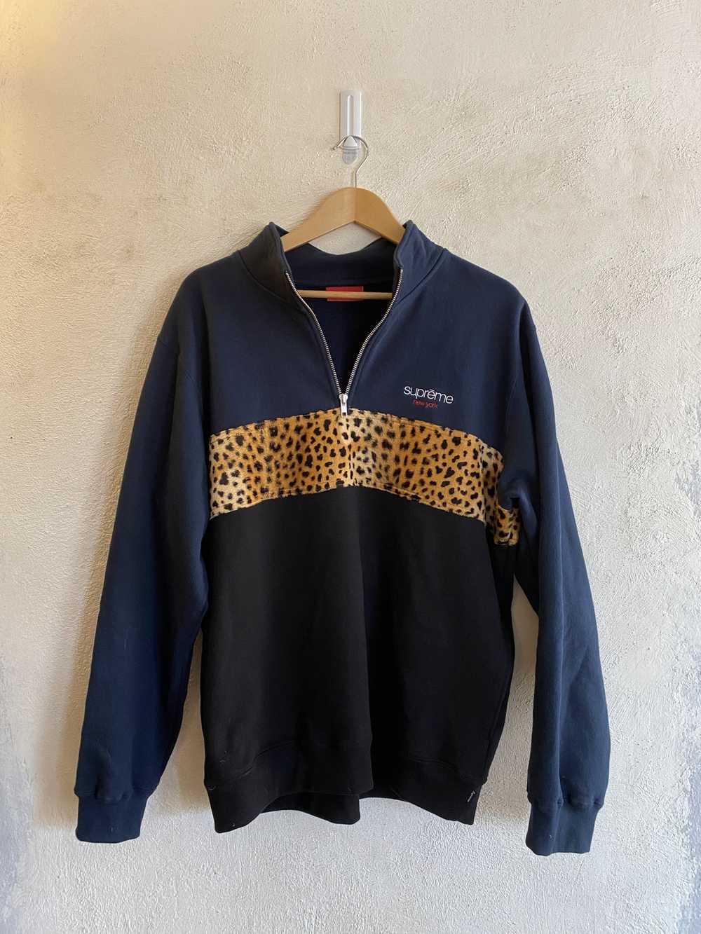 Supreme Supreme quarter zip leopard cheetah print… - image 2