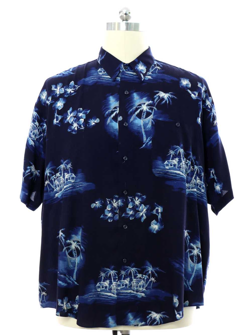 1990's Untied Mens Rayon Hawaiian Shirt - image 1