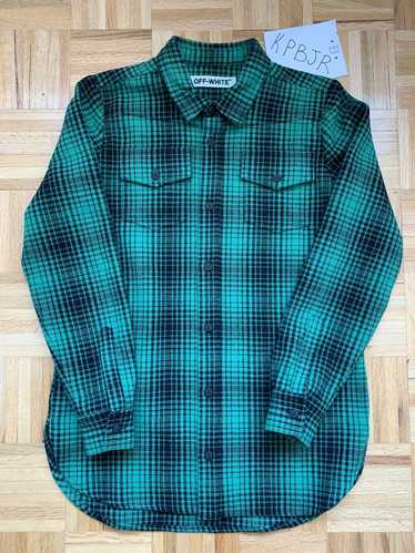 Hot Off White C/O Virgil Abloh Pyrex Vision 13 plaid flannel long