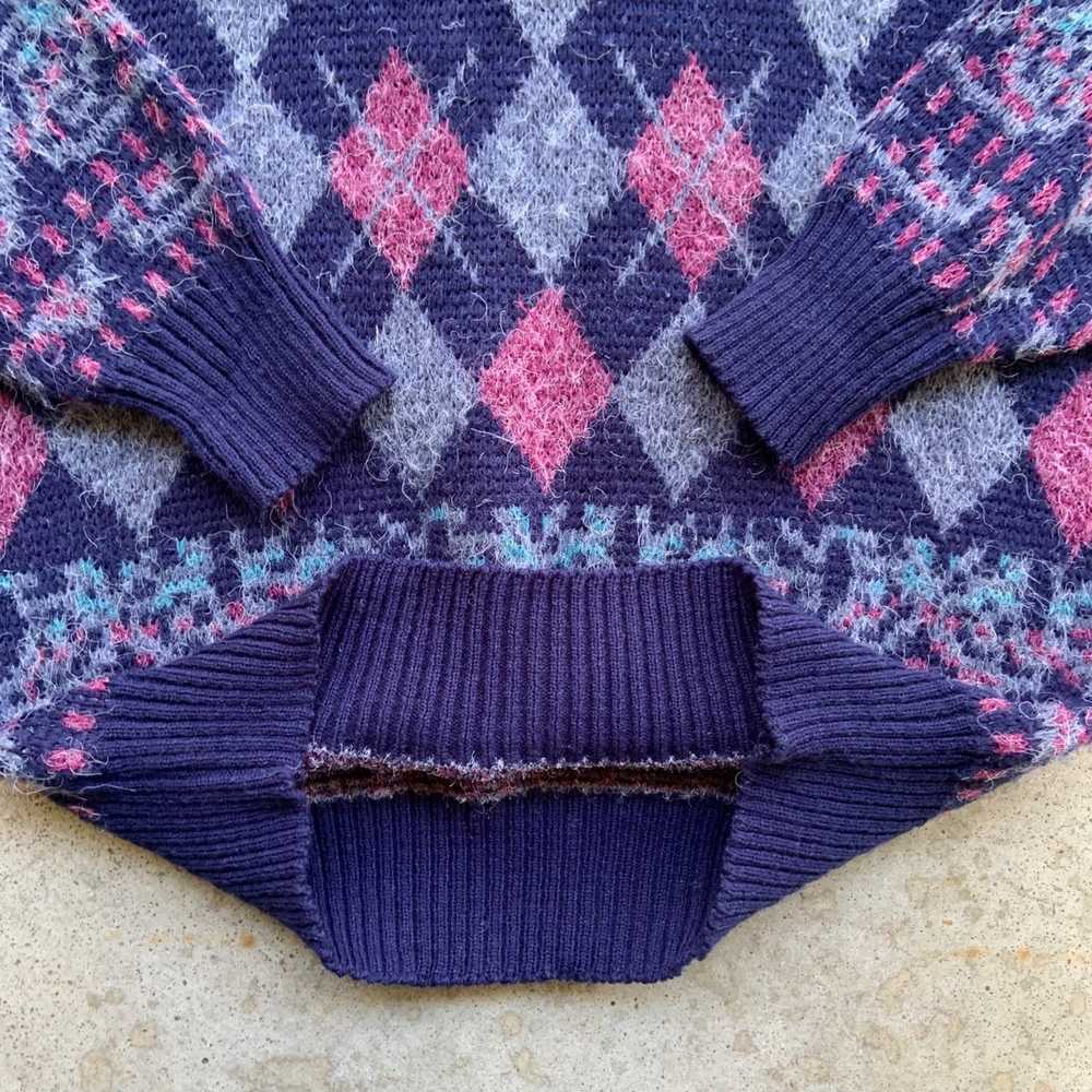 Vintage Vintage 90’s Campus Mohair Knit Sweater - image 3