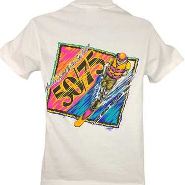 Vintage '92 Hanes Beefy-t Single Stitch T-shirt XL Michael Cwieka Sport  Toons Art Unique Custom Graphic Jet Ski Beach Water Sports Neon -   Canada