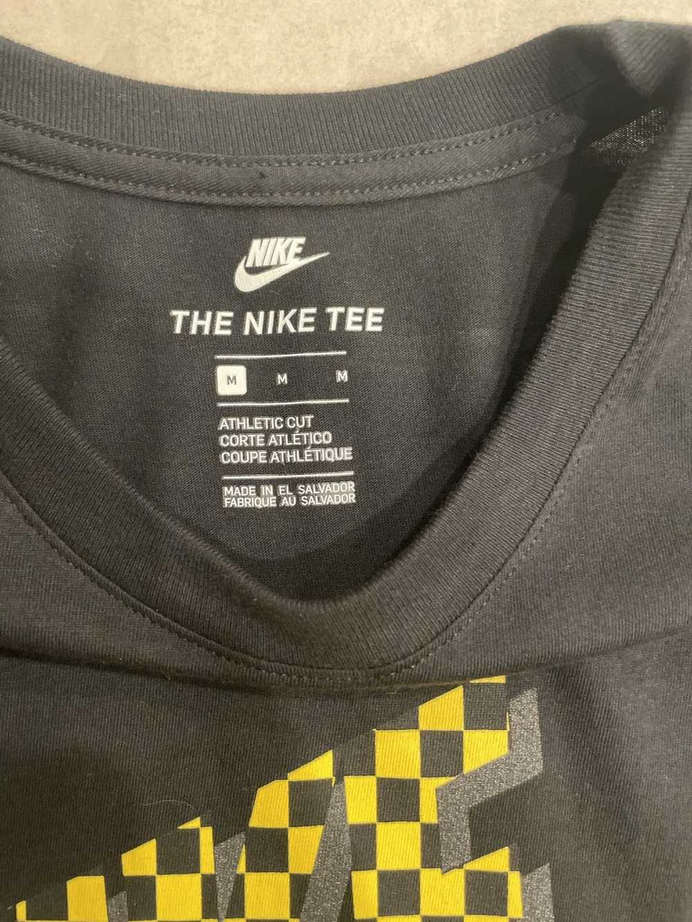 Nike Vintage Black and Yellow Nike Checkerboard T… - image 3