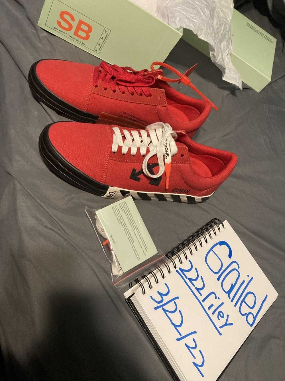 Off-White Off White Vulc low top red size 43 - image 12