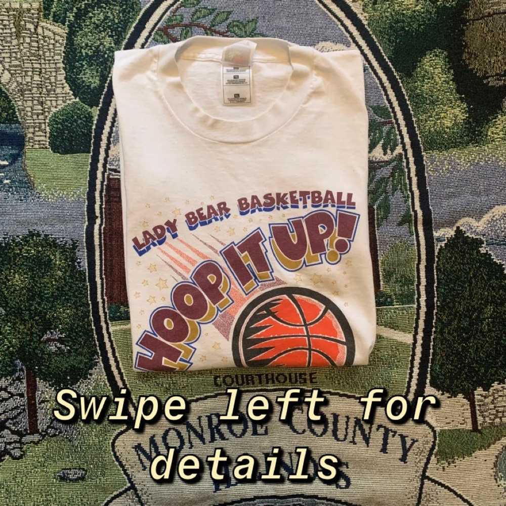 Fruit Of The Loom White 1999 women basket ball tee - image 1