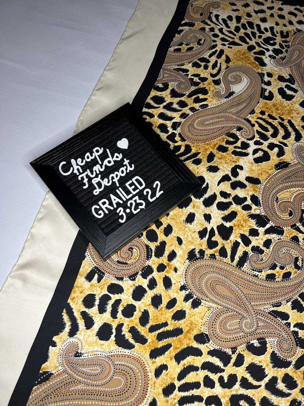 Dior Christian Dior Leopard and Paisley Big Squar… - image 2