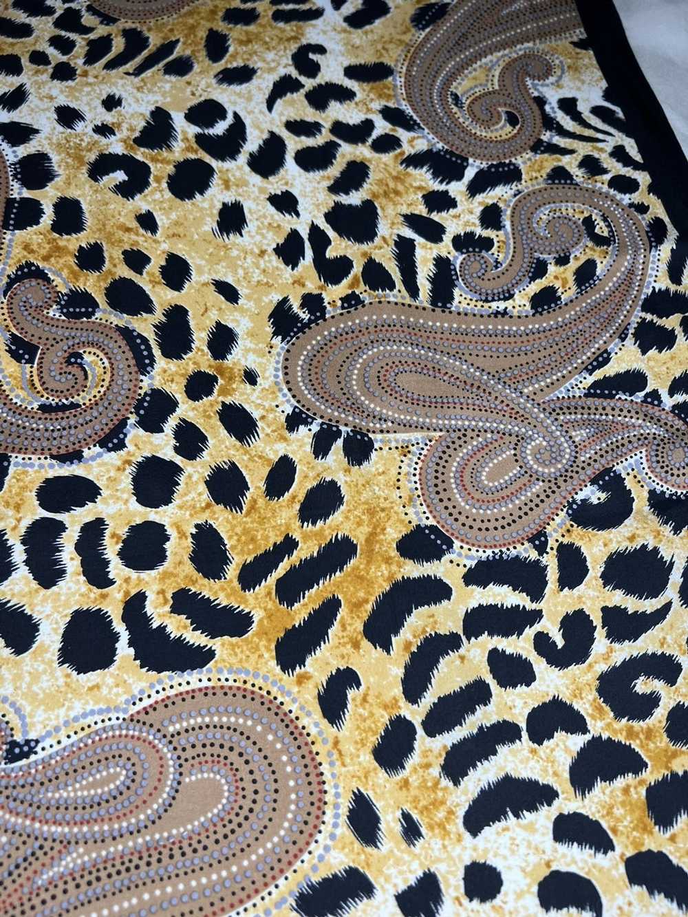 Dior Christian Dior Leopard and Paisley Big Squar… - image 4