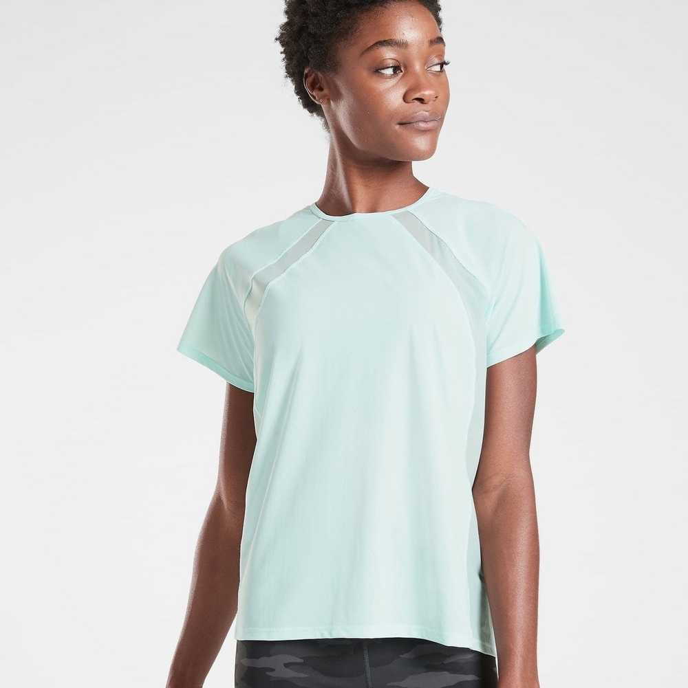 Athletic Athleta light teal workout tee size XS - image 1