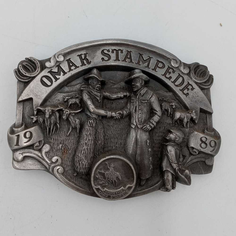 Unlisted Omak Stampede Belt Buckle Horse Race Rodeo V… - Gem