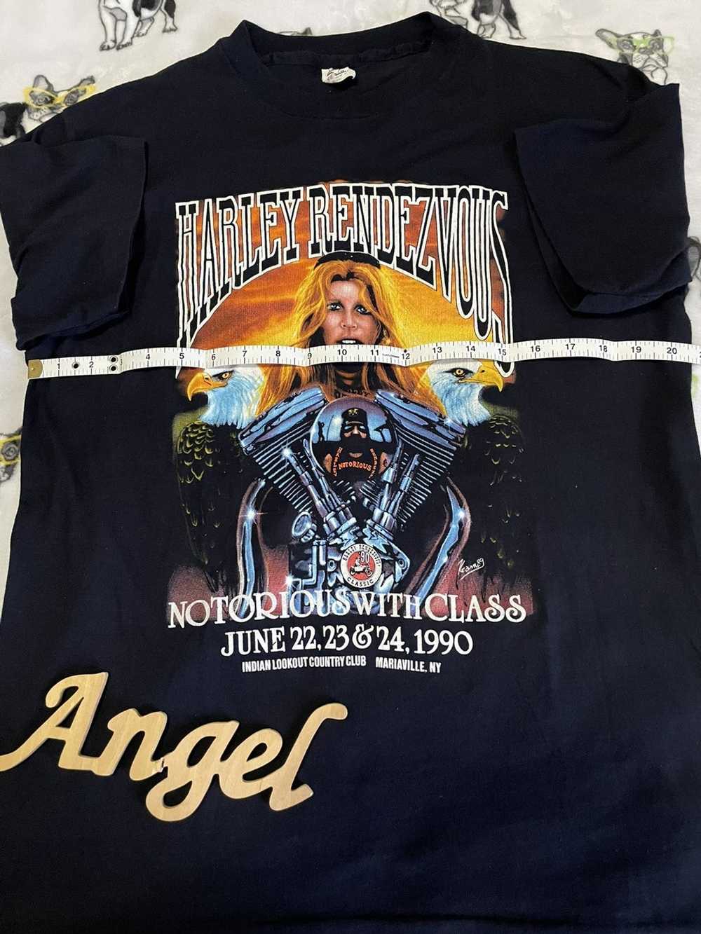 Vintage Vintage 1990 Harley Rendezvous Tee - image 5