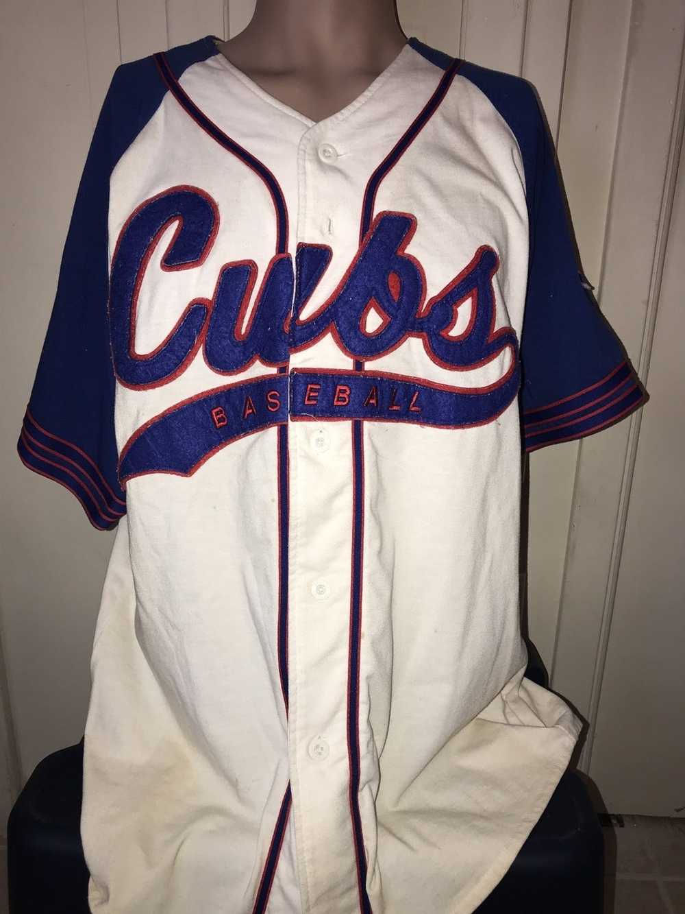 Starter × Vintage Vintage Cubs Starter Cotton Jer… - image 1