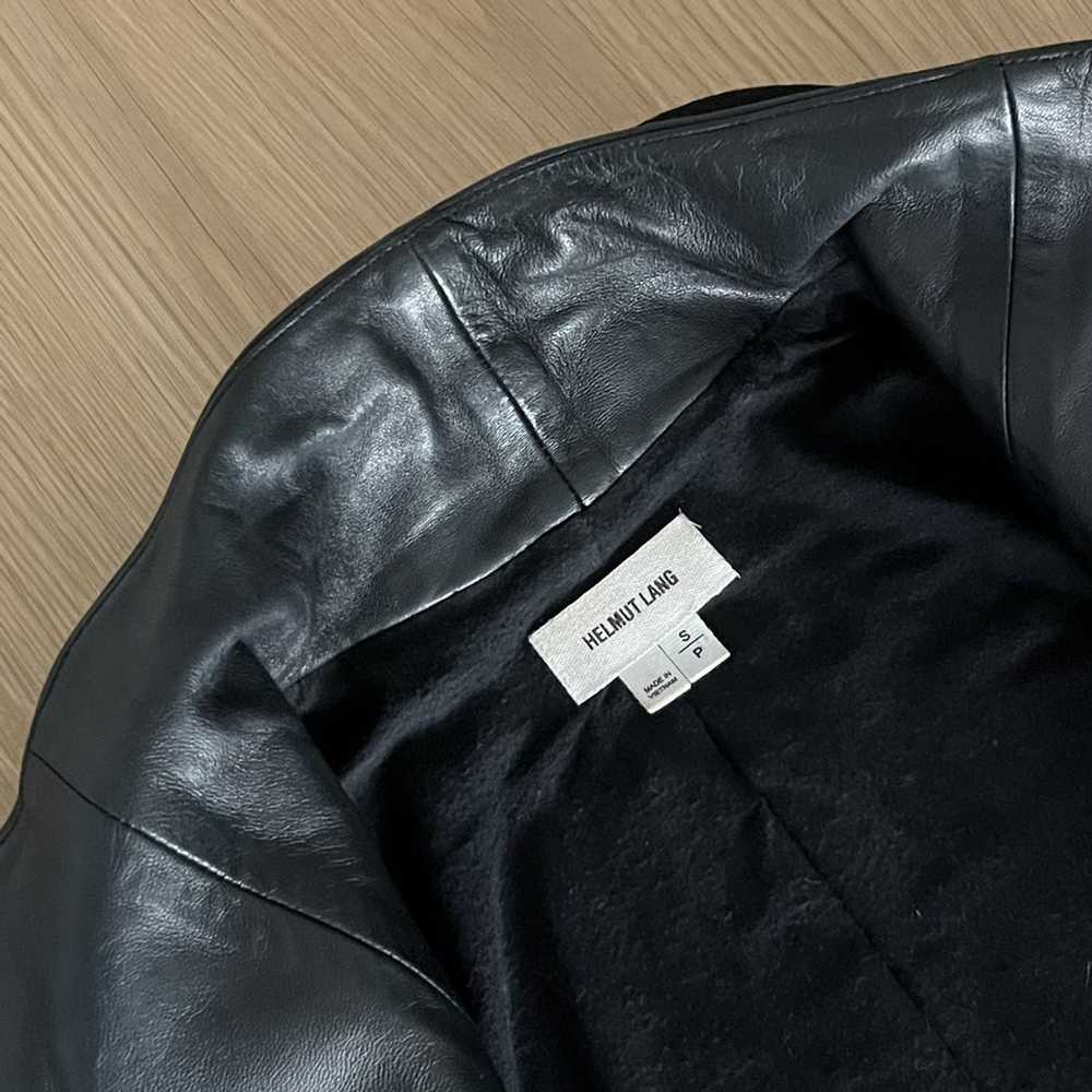 Helmut Lang Helmut Lang Wool & Leather Coat - image 5