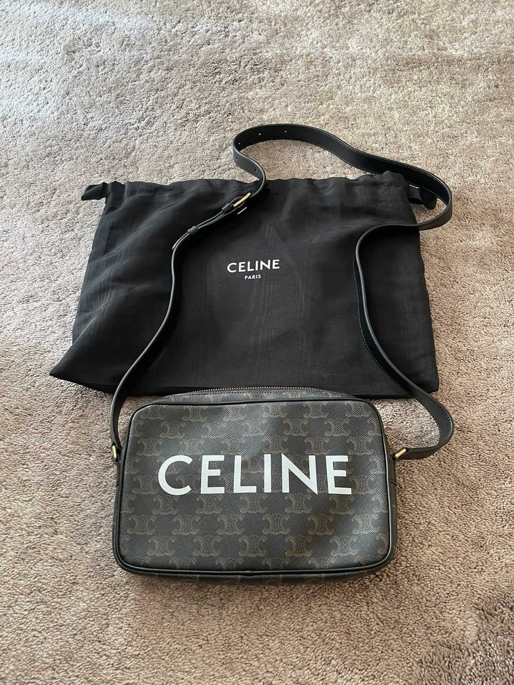 Celine Authentic Celine logo messenger bag - image 1