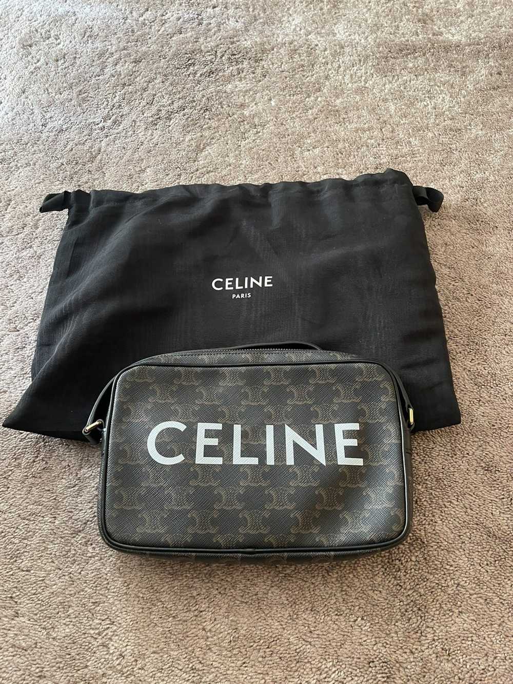 Celine Authentic Celine logo messenger bag - image 2