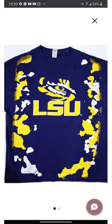 LSU print all over tee