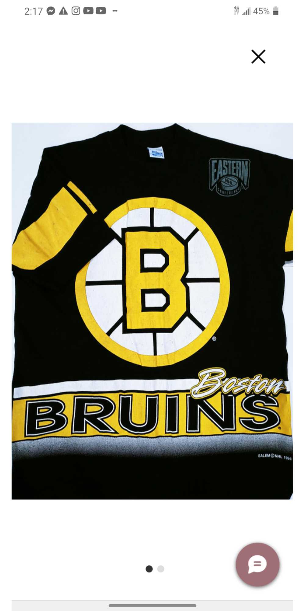 Boston bruin all over print tee - image 1