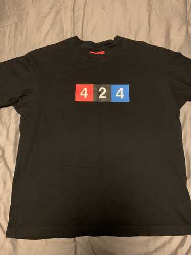 424 On Fairfax 424 Fairfax Color Logo Tee Black Sz